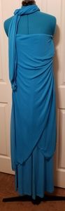 Royal Fashion Blue Strapless Jumpsuit